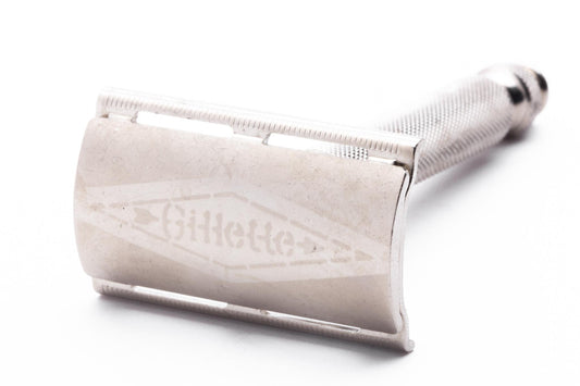 1958 D4 Gillette Ball End Tech 3 Piece Safety Razor | Original Condition