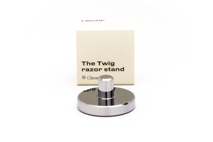 The Twig Razor Stand LEAF | Chrome