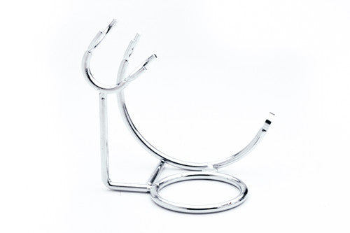 Brush & Straight Razor Stand  | Chrome
