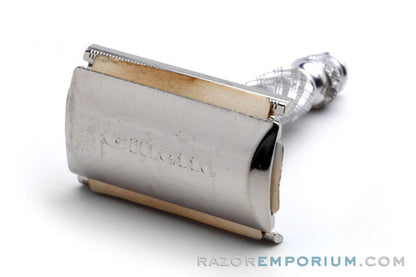 Marcus Safety Razor 1968 Gillette Ball End Tech Travel Spiral Handle Razor Marcus Regs N2 ...