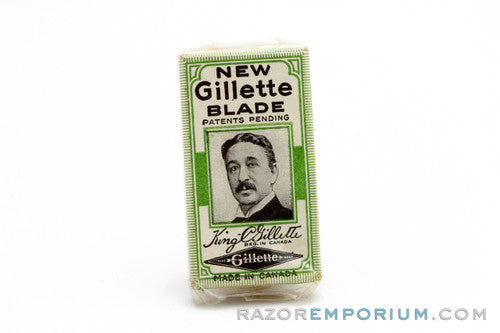 Gillette New Double Edge DE (5) - New Old Stock NOS Razor Blades - Made in Canada