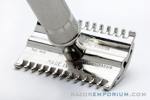 1930s Gillette NEW Short Comb Safety Razor | Factory Nickel Revamp