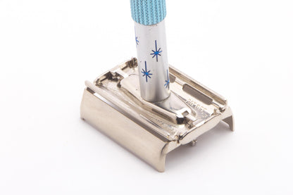 Gillette Razor Stars 1971 R3 Gillette Blue Star Lady Gillette Double Edge Safety Razor | Or ...