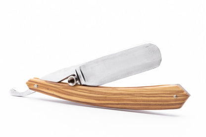 7/8" Ertan Süer Gustav LaLune Romulus Straight Razor | Olivewood Scales