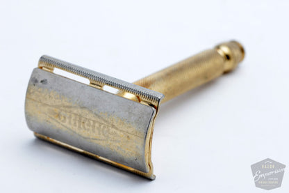 1947-51 Gillette Ball End Tech Razor Electro Etched Logo Travel Set