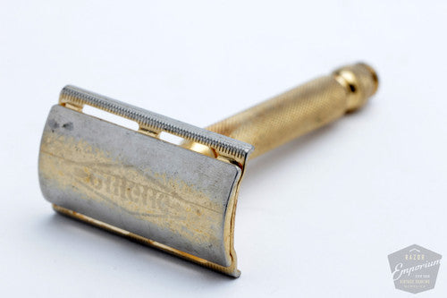 1947-51 Gillette Ball End Tech Razor Electro Etched Logo Travel Set