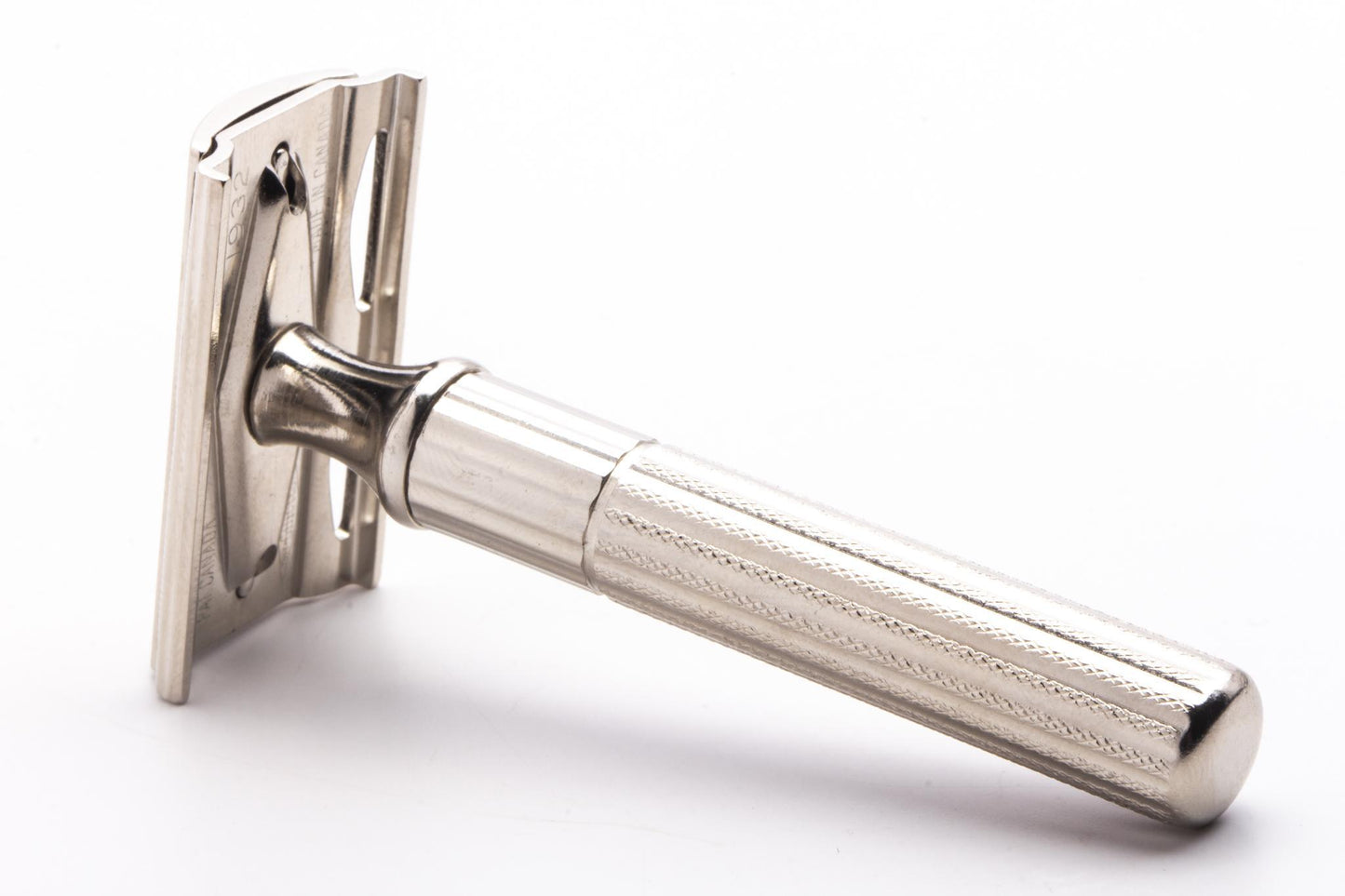 1939-47 Gillette '1932' Fat Handle Tech Double Edge Safety Razor | Factory Nickel Revamp