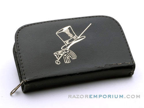 1967 M3 Gillette Travel Tech Safety Razor w/ Black Leather Case
