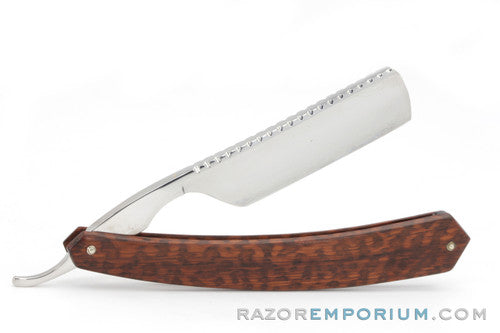 13/16" Thiers-Issard Full Hollow Ground Straight Snakewood Razor