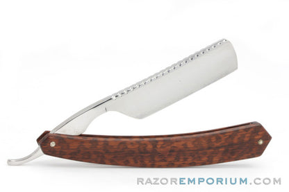 13/16" Thiers-Issard Full Hollow Ground Straight Snakewood Razor