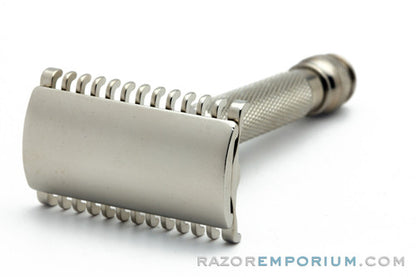 1930's Gillette Goodwill Long Comb Ball End Replica Handle with Revamped Head Double Edge Safety Razor