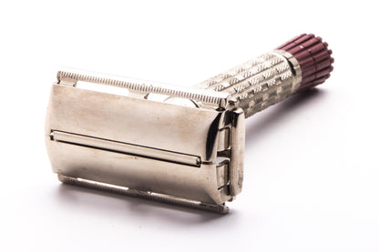 1959 E2 Gillette Red Tip Super Speed Double Edge Razor | Original Condition