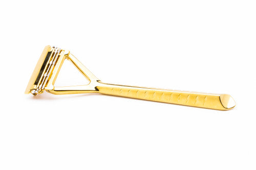 The Leaf Razor Stand LEAF With Pivoting Head Razor | Gold - Used