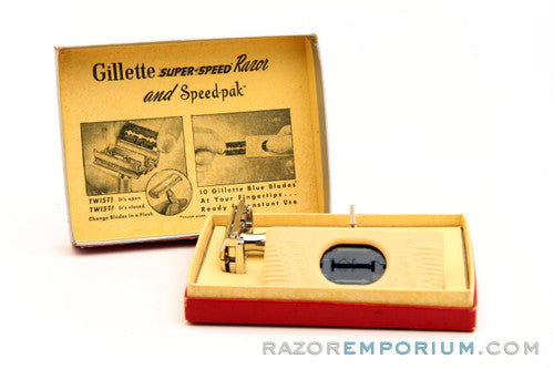 1940's Super Speed One-Piece Double Edge Razor in Case