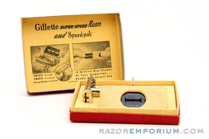 1940's Super Speed One-Piece Double Edge Razor in Case