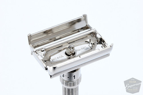 1964 Gillette J3 Slim Adjustable Double Edge Safety Razor