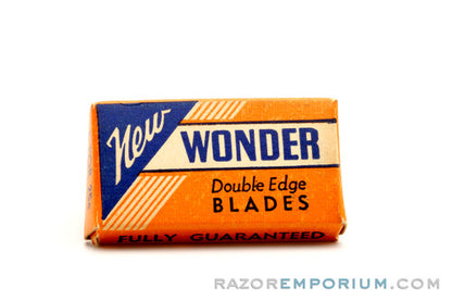 1950's Wonder Double Edge Safety Razor blade (5) - New Old Stock (NOS) Razor Blades
