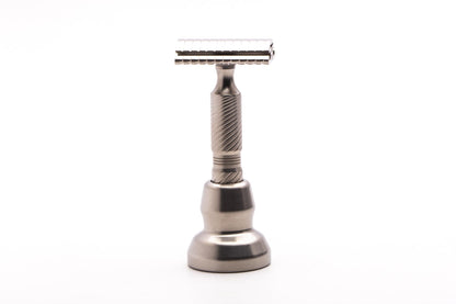 Timeless Razor | Titanium Scalloped .95mm Baseplate With Spiral Handle