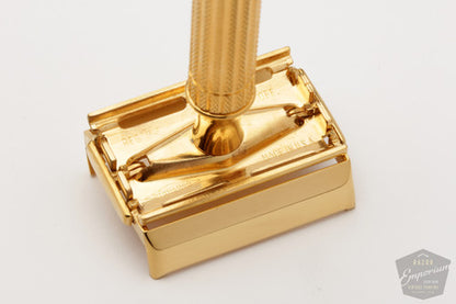 1948-51 Gillette Aristocrat Variant TTO Razor 24K Gold Revamp
