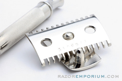 1918 Gillette Old Type Ball End DE Safety Razor Factory Nickel Revamp