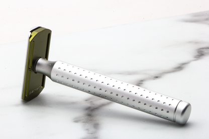 Parker | AeroShave Long Handle Aluminum Double Edge Safety Razor