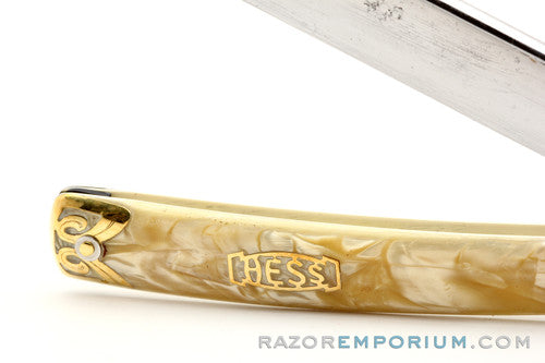 9/16" No. 1 Hess Hair Milk Lab Inc. St. Paul Minn. Straight Razor w/ Case | Solingen Germany