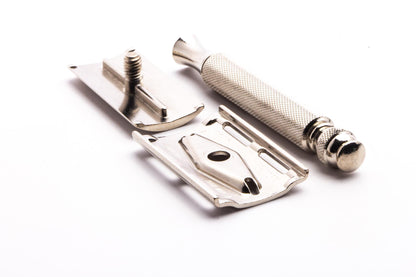 1954 Z1 Gillette Ball End Double Edge Safety Razor | Factory Nickel Revamp