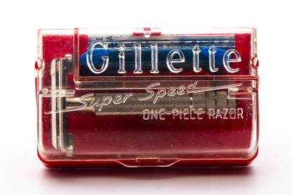 1940's Gillette Super Speed Safety Razor Set With Case & Instructions | Original Condition