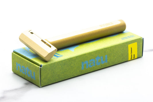 NATU | Gold Pivoting Head Single Edge Safety Razor