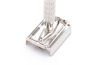 1957 C2 Gillette TTO Red Tip Heavy Super Speed Safety Razor | Factory Nickel Revamp