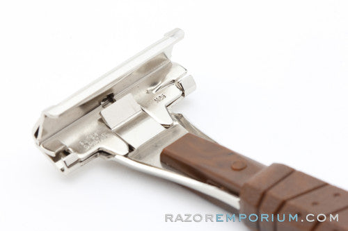 1960's Schick Grip Injector Safety Type L Razor Tennis & Golf Handle - Good