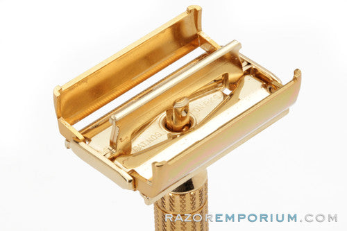 1955 Gillette Diplomat Original Gold Double Edge Safety Razor Set
