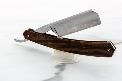 5/8" Restored Ralf Aust Straight Razor With Wood Scales