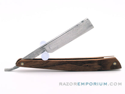 5/8" Lecran Cutlery Co. Straight Razor w/ Black Walnut Scales | Toledo, Ohio