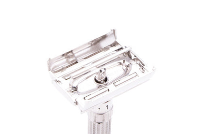 1960 F2 Gillette TTO $1.95 Fatboy Adjustable DE Safety Razor  | Rhodium Revamp