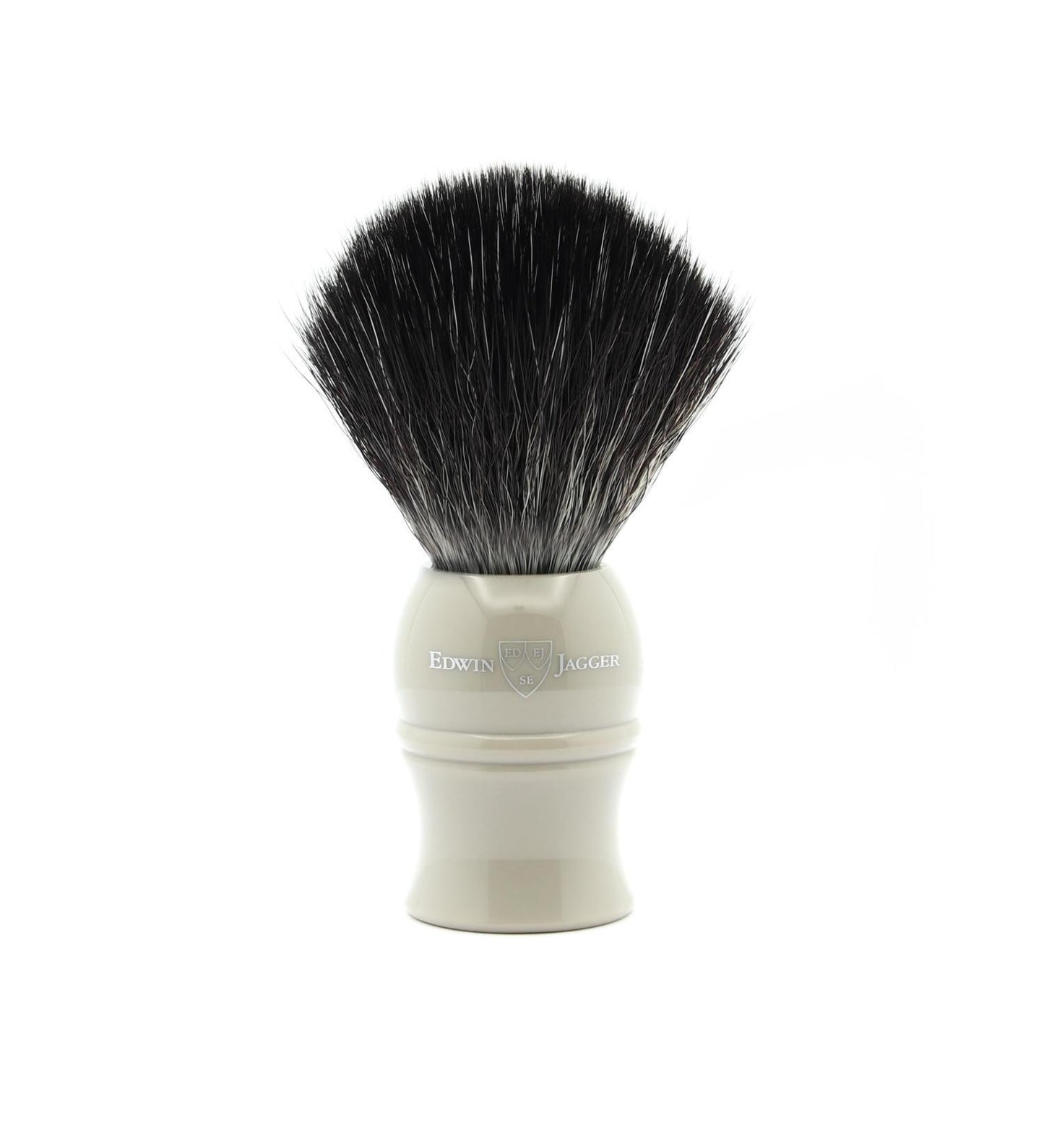 Edwin Jagger | Classic Black Synthetic Shaving Brush - Grey
