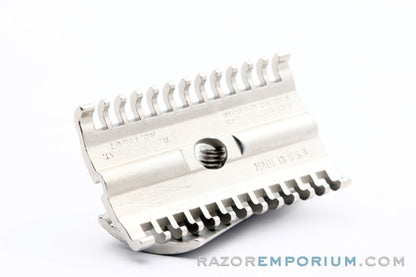 1930's Gillette NEW Long Comb Head | Satin Nickel Revamp | Universally Threaded