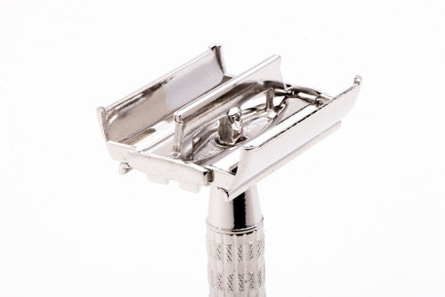1957 C2 Gillette Red Tip Heavy Super Speed Safety Razor | Rhodium Revamp