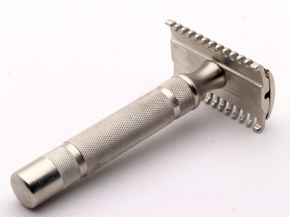 1930's Gillette British NEW Deluxe Long Comb Common Bar Handle Razor | Factory Nickel Revamp