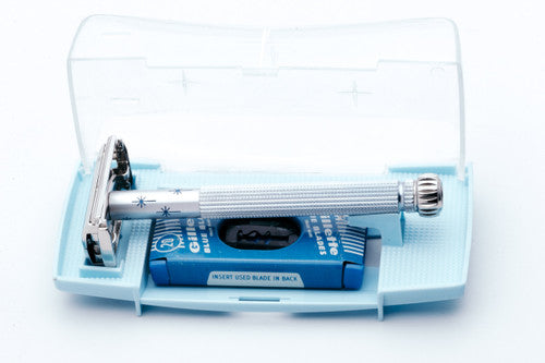 1963 Gillette Blue Star I3 Lady Gillette Double Edge Safety Razor