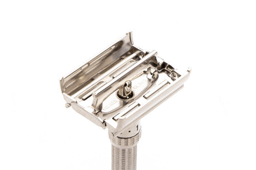 1962 H4 Gillette Slim Adjustable Double Edge Safety Razor  | Factory Nickel Revamp