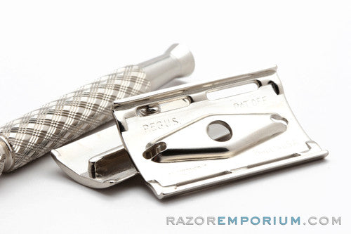 1960's Gillette Spiral Handle Tech Safety Razor Factory Nickel Revamp