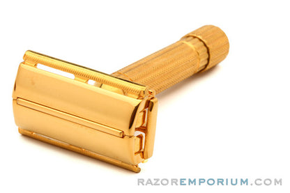 1951 Gillette W2 Aristocrat w/ Leather Case and Original Blade Dispenser