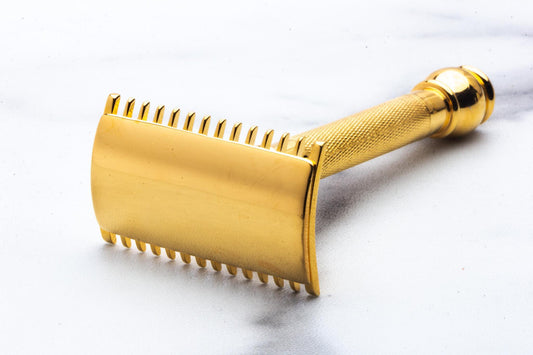 1916 Gillette Old Type Ball End Double Edge Safety Razor | 24K Gold Revamp
