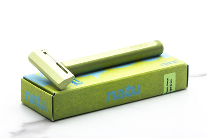 Natu Razor | Light Green Pivoting Head Single Edge Safety Razor