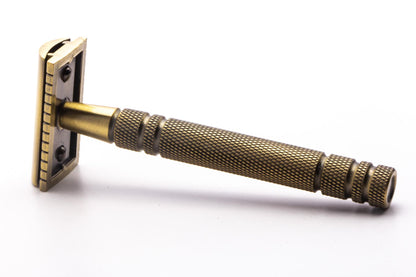 Unbranded Brass Double Edge Safety Razor | Original Condition