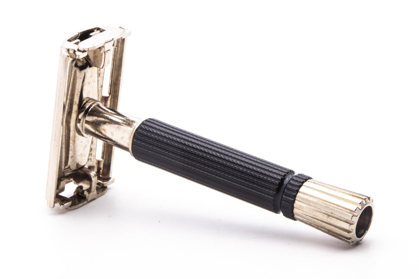1975 V4 Gillette Black Handle Flare Tip Super Speed Safety Razor | Original Condition