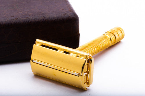 1940's Gillette TTO Milord Safety Razor Set w/ Case & Blades