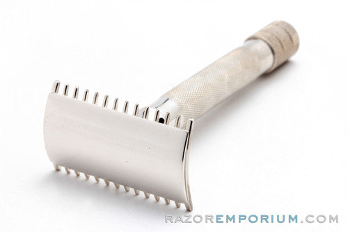 1905 Gillette Single Ring Double Edge Safety Razor Set in Leather Case