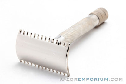 1905 Gillette Single Ring Double Edge Safety Razor Set in Leather Case